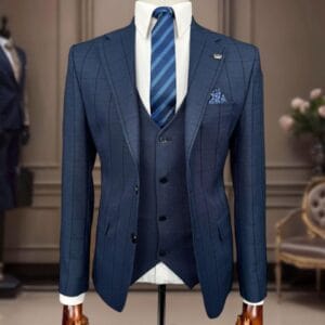 Midnight Regent 3-Piece Official Suit by Nairobi Grooms – Executive Navy Suit for Men