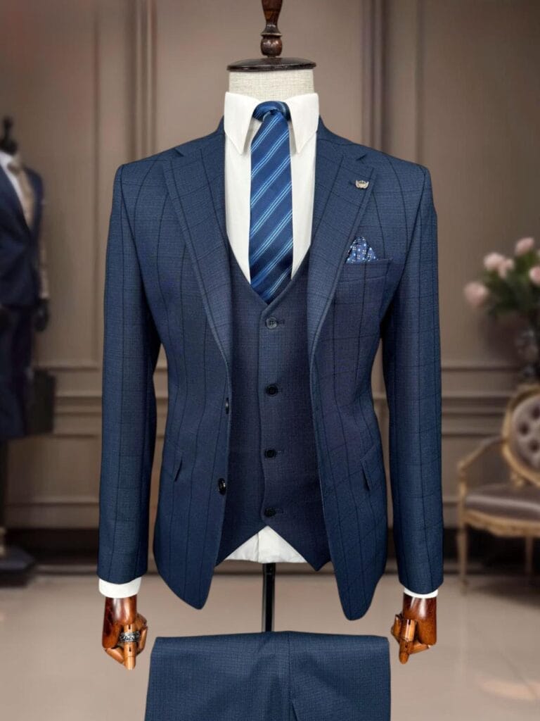 Midnight Regent 3-Piece Official Suit by Nairobi Grooms – Executive Navy Suit for Men