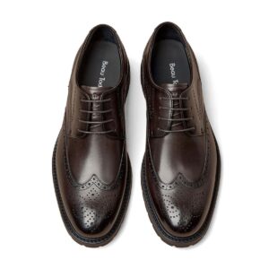 Heritage Chestnut Oxford matte brown leather shoe by Nairobi Grooms