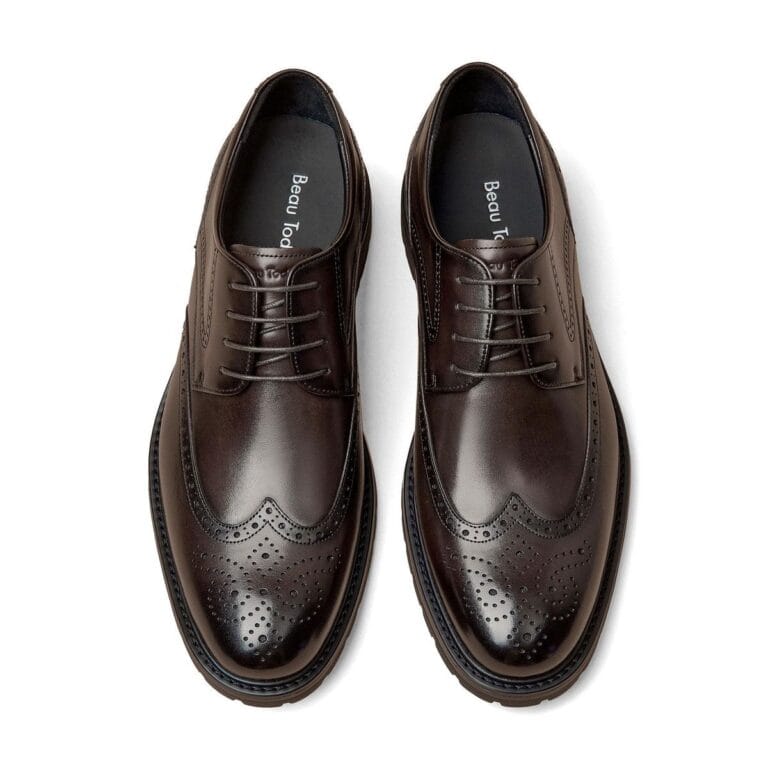 Heritage Chestnut Oxford matte brown leather shoe by Nairobi Grooms