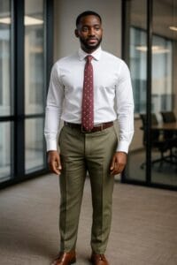 Lunar Prestige Shirt by Nairobi Grooms – White/Ivory Official Shirt for Men