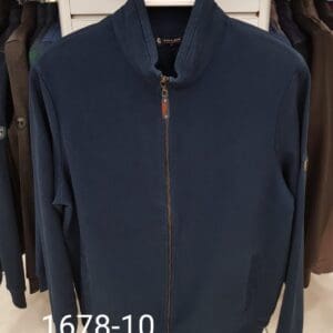 CLASSIC NAVY ZIPPED SWEATER