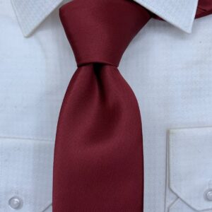 SOLID BURGUNDY TIE